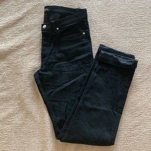 A.P.C Black Slim Straight Leg Jeans